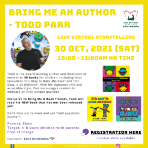 Flyer_Bring Me An Author_Todd Parr_Oct 30